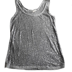 J crew tank top sparkly holiday shirt s luxury luxe sequins